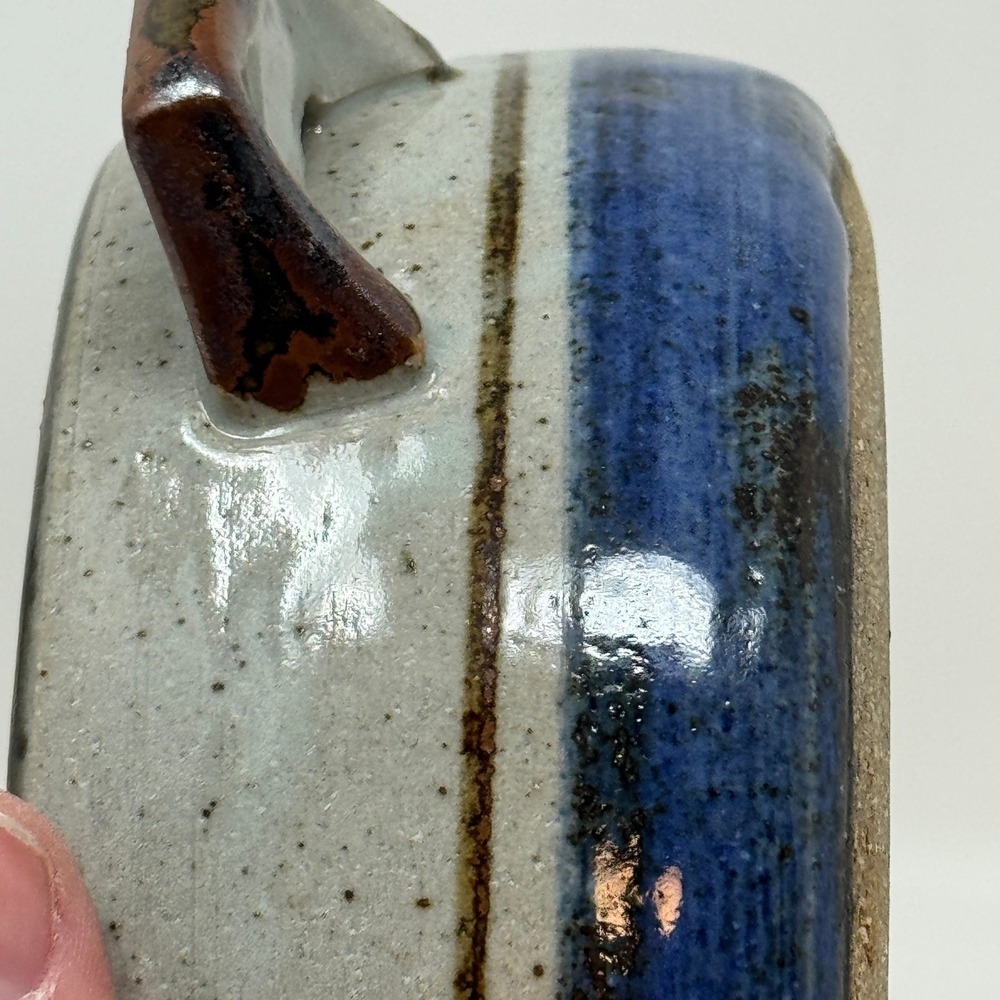 Handmade Ceramic Casserole Pot with Lid Rustic Stoneware Kitchenware Farmhouse - Picture 11 of 11